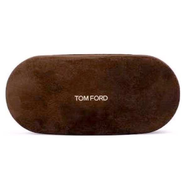Tom Ford Large Dark Espresso Brown Velvet Sunglasses Hardshell Case - Picture 3 of 6